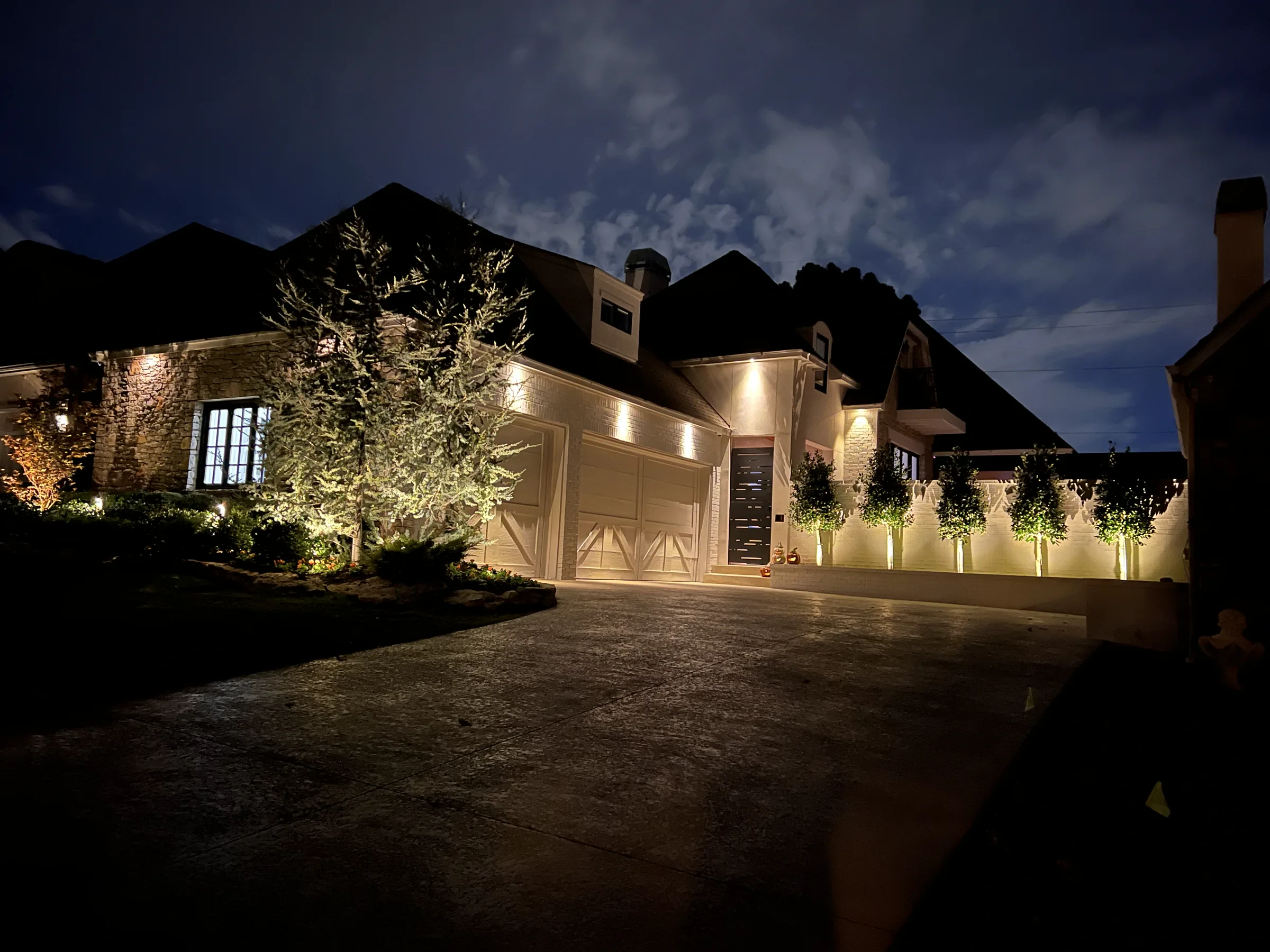 Landscape Lighting - Night Scene